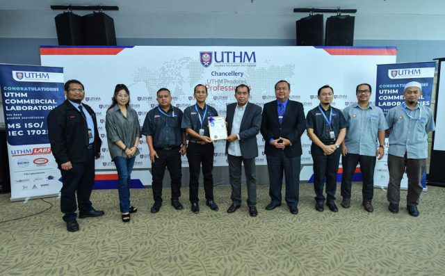 UTHM Commercial Laboratories Peroleh Pensijilan Akreditasi MS ISO IEC