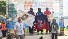Pasukan UTHM Paddlers Juara Keseluruhan Rowing Lelaki dan Wanita Sukan Air MASUM 2014