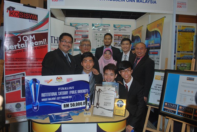 UTHM Recognized as Four of Excellence Universities In “MOHE Entrepreneurship Awards 2015”