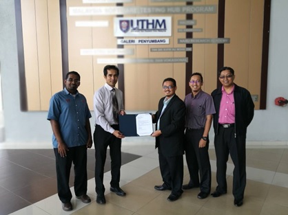 Penyelidik UTHM terima projek perundingan bernilai RM147 ribu