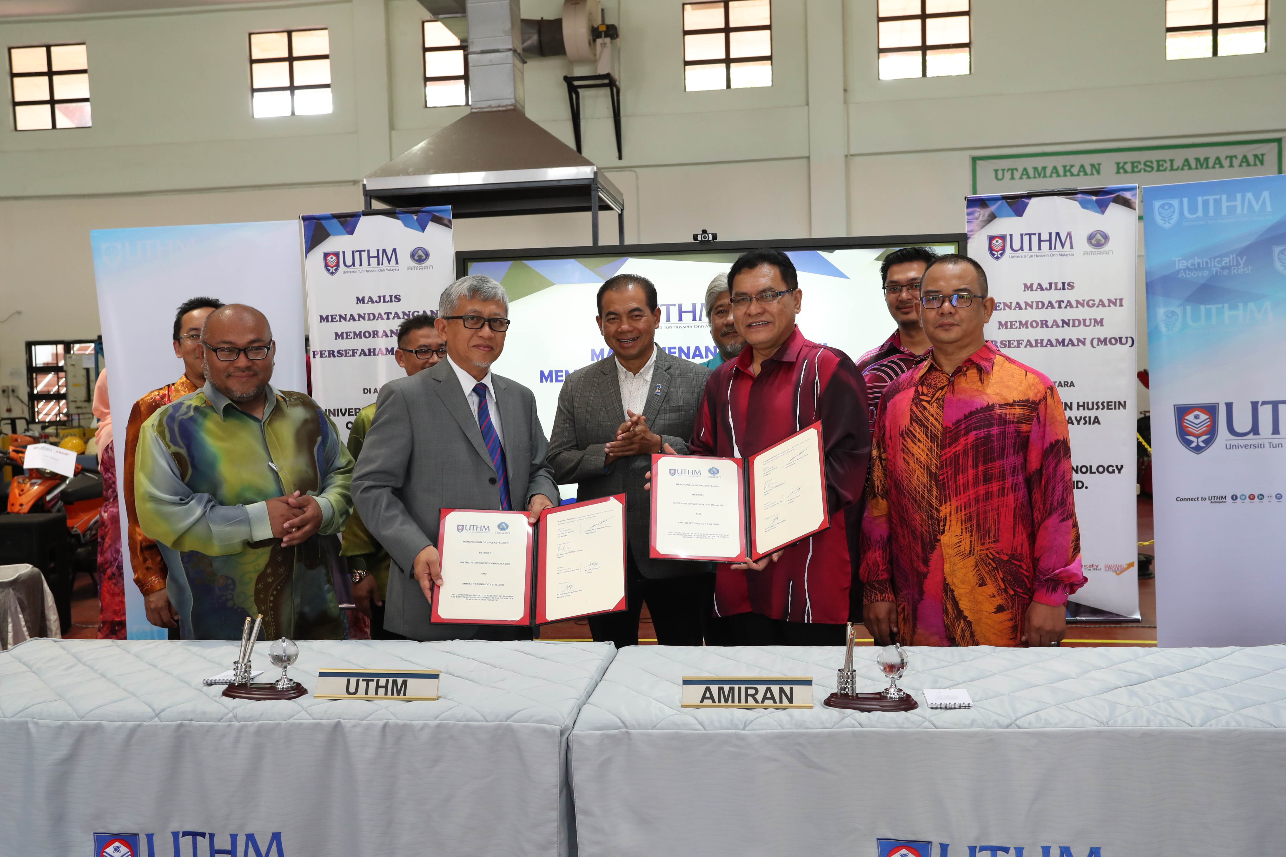 UTHM dan Amiran Technology Sdn. Bhd. jalin kerjasama dalam penyelidikan tenaga hijau