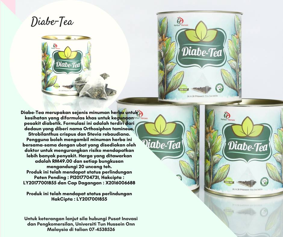 Produk UTHM : Diabe-Tea