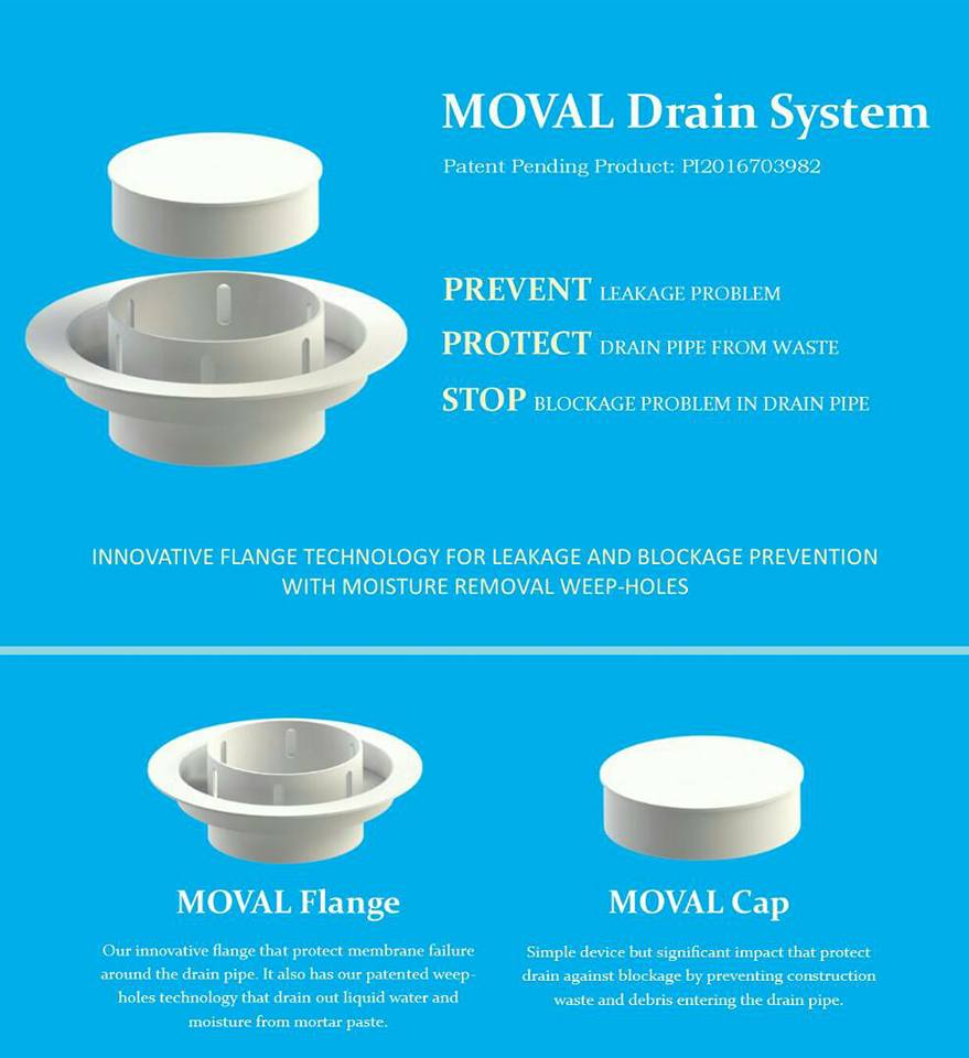 Produk UTHM : MOVAL Drain System
