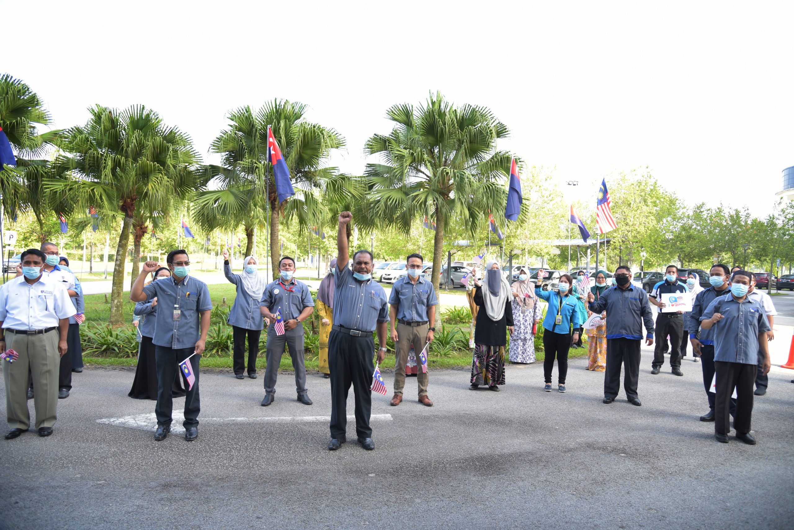 Warga FPTV pamer semangat patriotisma dalam norma baharu