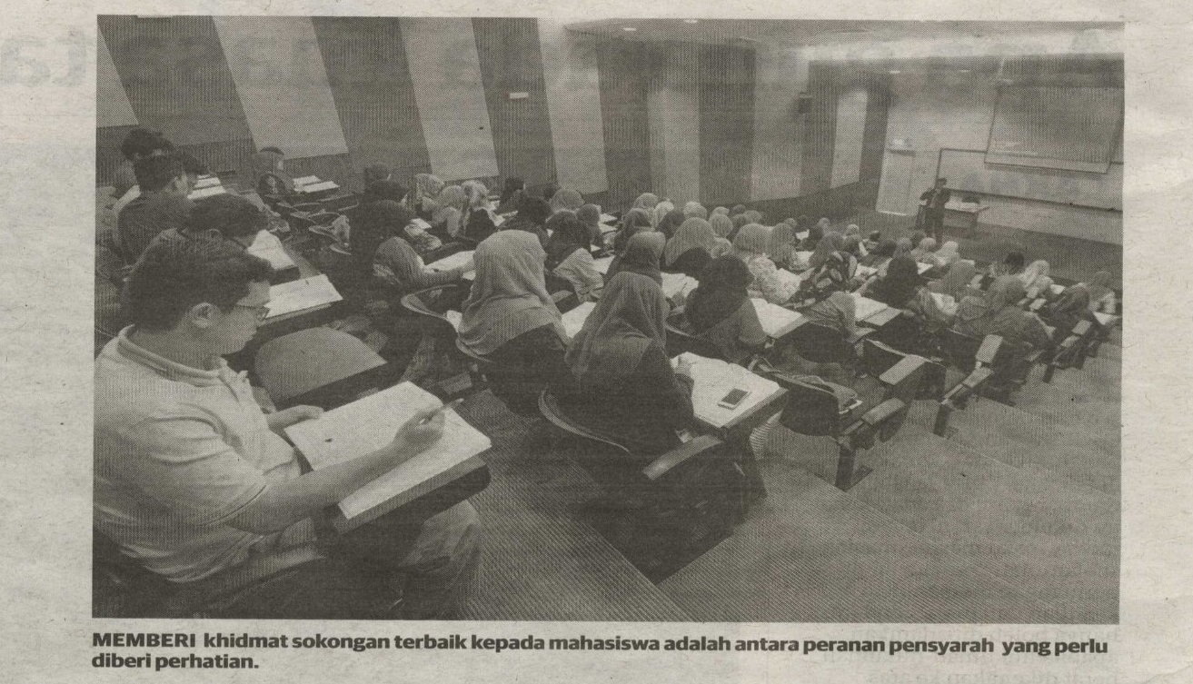 Keratan Akhbar Utusan Malaysia – Pensyarah bukan setakat mengajar