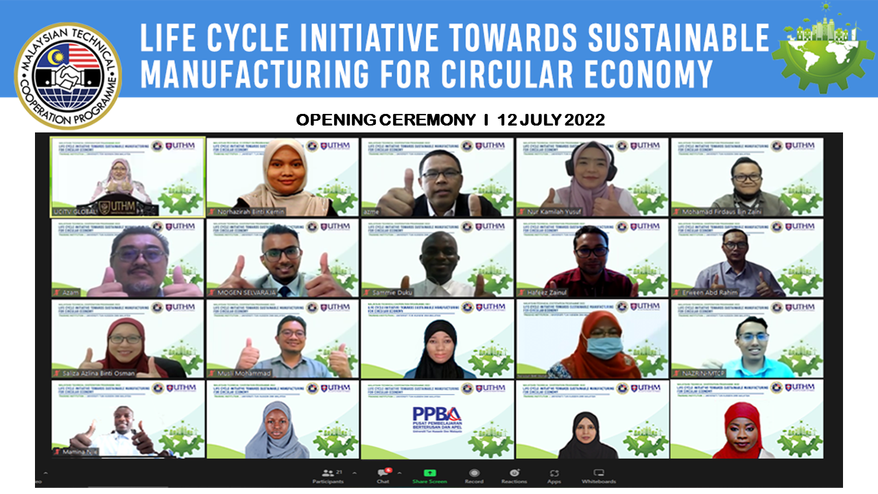 UTHM organised “Life Cycle Initiative Towards Sustainable Manufacturing for Circular Economy”