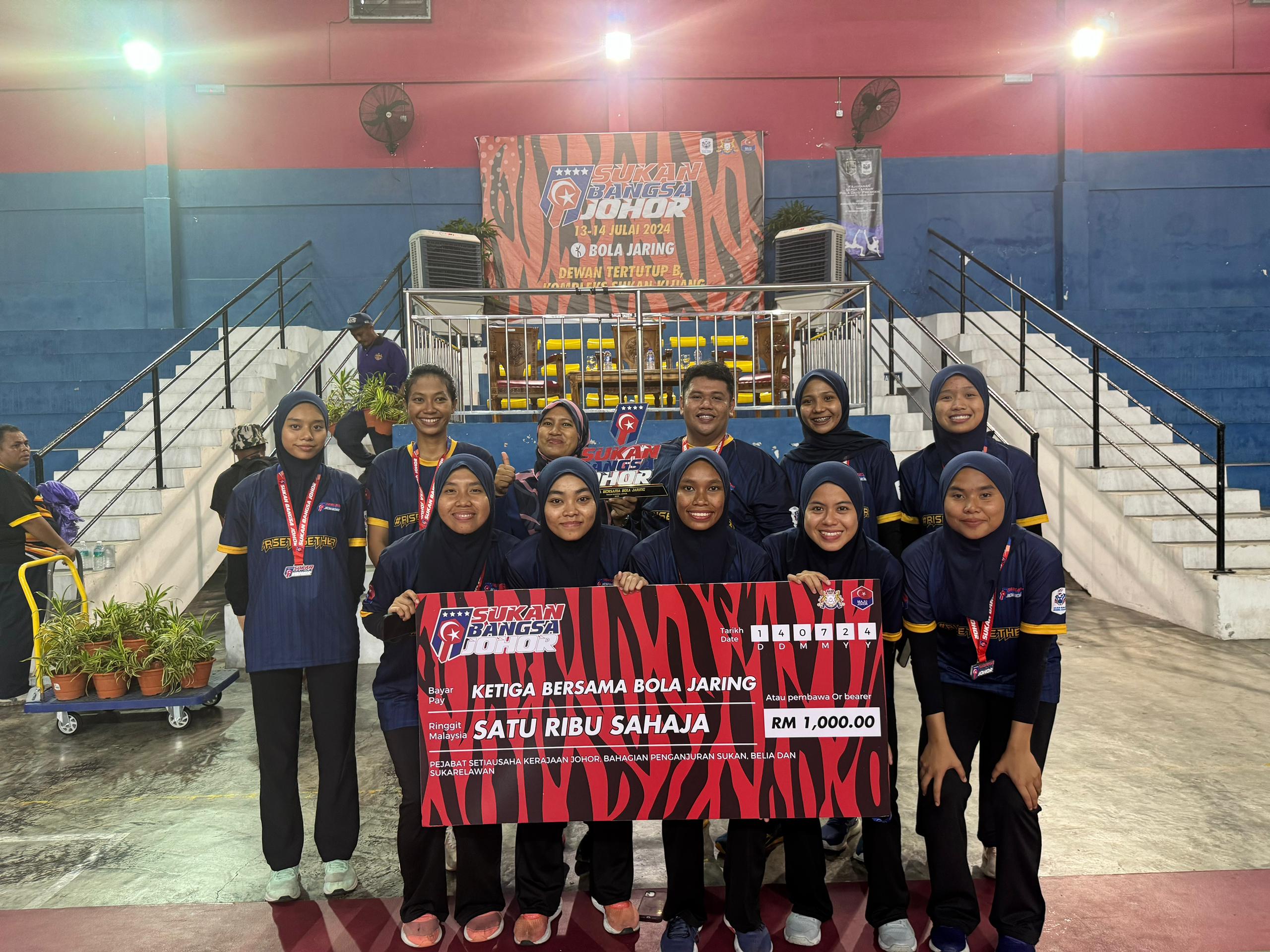 Pasukan Bola Jaring UTHM raih tempat ketiga di Sukan Bangsa Johor 2024