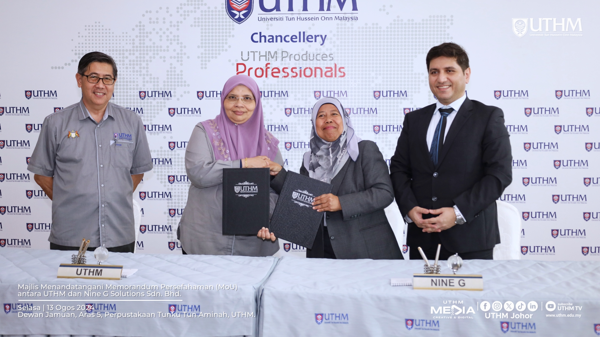 UTHM dan Nine G Solutions jalin kerjasama majukan bidang nanoteknologi dan inovasi hijau