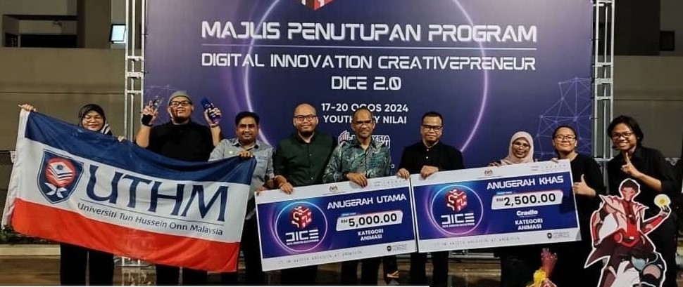 UTHM sertai DICE 2.0, bolot semua anugerah kategori ‘Animasi’