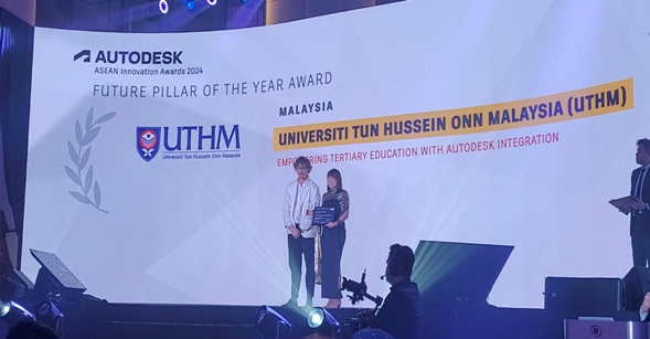 UTHM terima anugerah di Autodesk ASEAN Innovation Awards 2024  