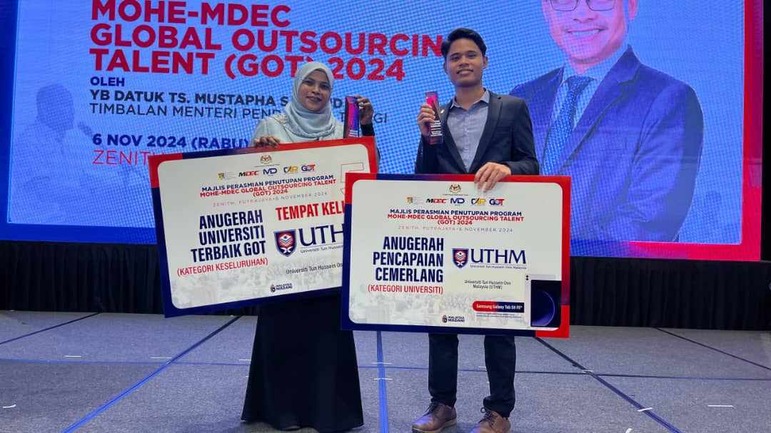 UTHM raih tempat kelima ‘Anugerah Universiti Terbaik’ program MOHE-MDEC GOT dan Anugerah Pencapaian Cemerlang Kategori Universiti