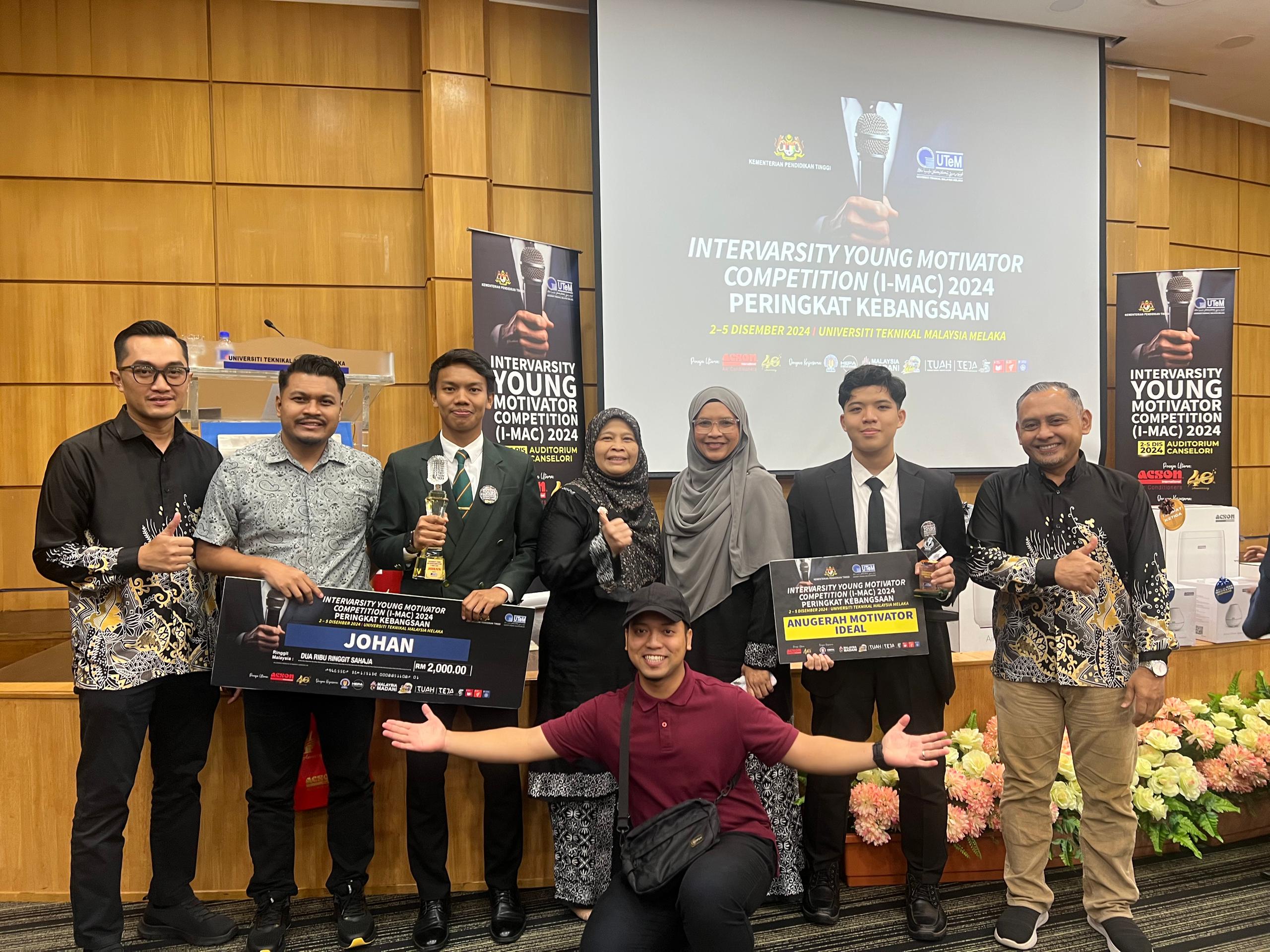 UTHM raih juara kali ketiga Pertandingan Intervarsity Young Motivator Competition 2024