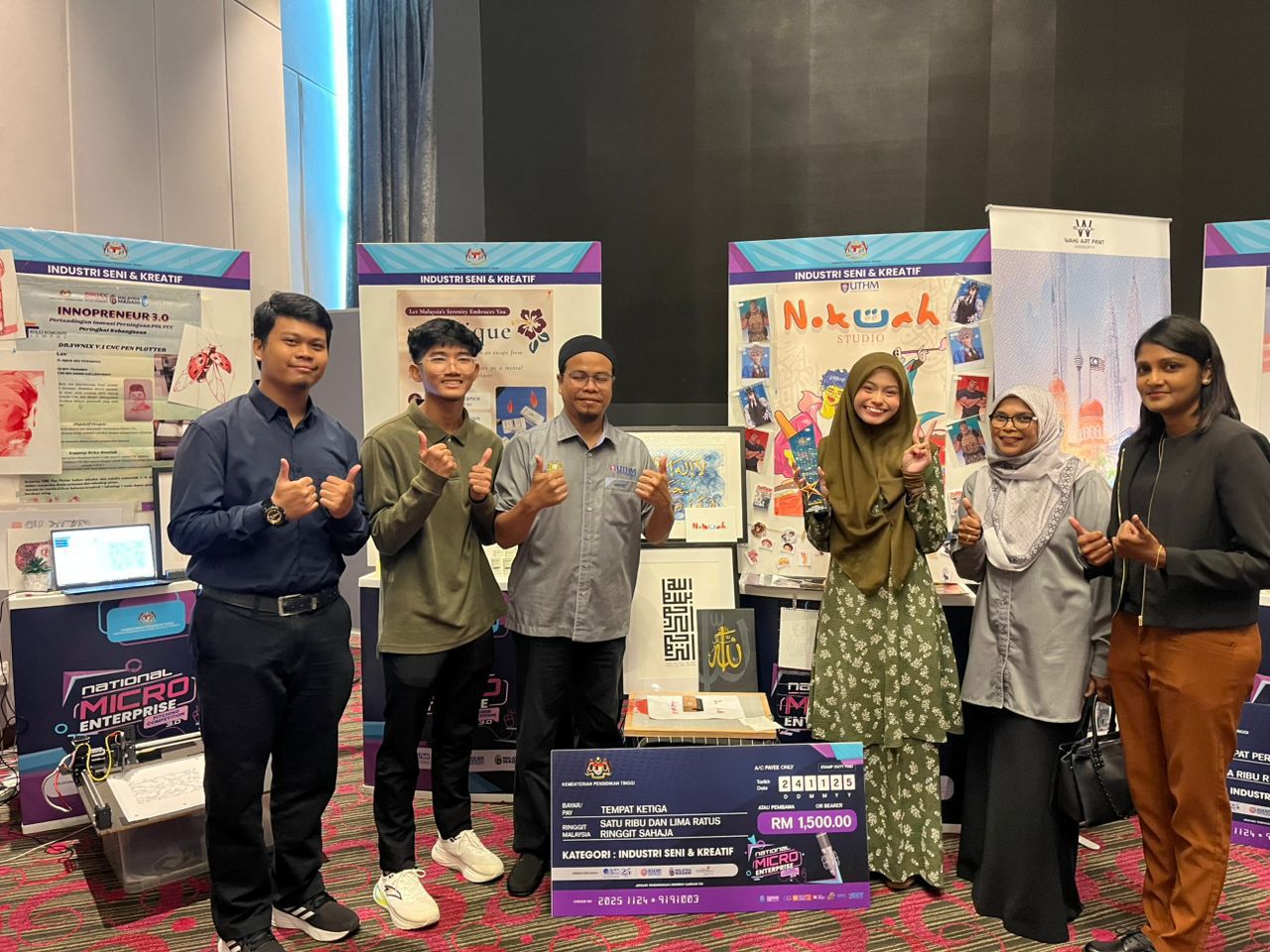 Pelajar UTHM raih tempat ketiga di National Micro Enterprise Pitching Competition 2025