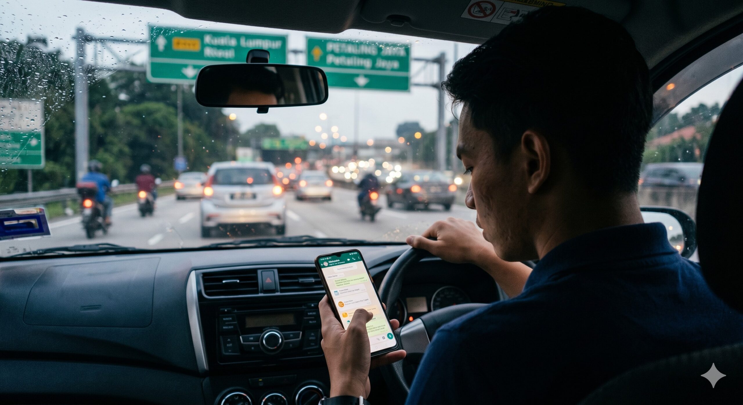 Antara skrin dan jalan raya: Tumpuan pemandu dalam era digital