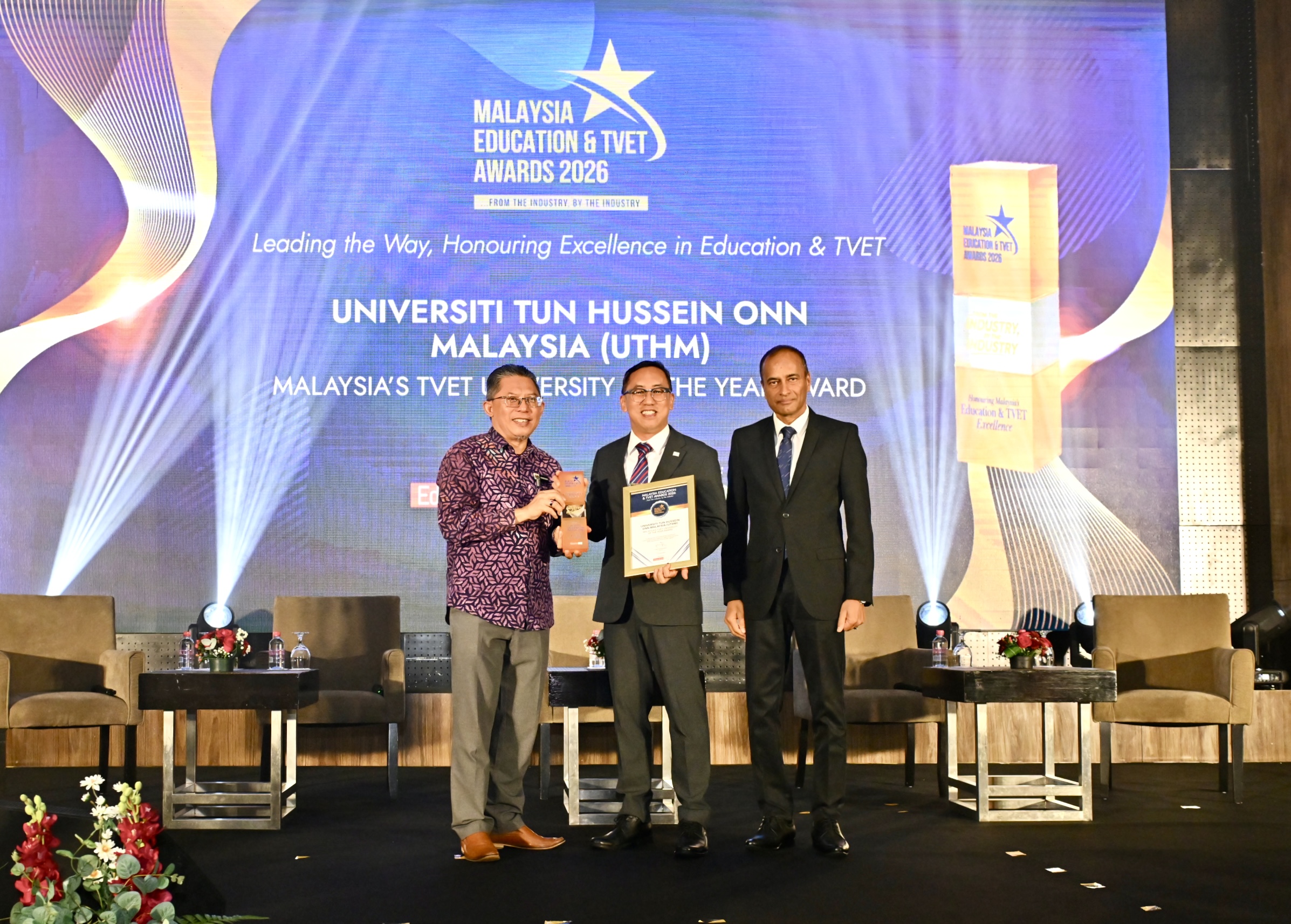 UTHM dinobat Malaysia’s TVET University of the Year Award 2026, dua tahun berturut-turut